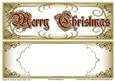 Elegant Dl Christmas Topper & Blank Insert 1