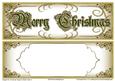 Elegant Dl Christmas Topper & Blank Insert 2