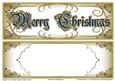 Elegant Dl Christmas Topper & Blank Insert 3