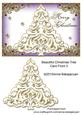 Beautiful Christmas Tree Card Front 3