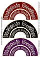 Arched Christmas Greetings Embellishments Set 1