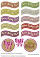 New Baby Girl Wavy Captions & Embellishments