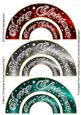 3 Merry Christmas Arched Captions Set 1