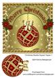 Christmas Bauble Square Topper 1