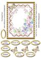 Just for You Large Card Front with Flowers & Butterfly 1