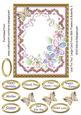 Just for You Large Card Front with Flowers & Butterfly 3