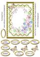 Just for You Large Card Front with Flowers & Butterfly 5