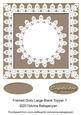 Framed Doily Large Blank Topper 7