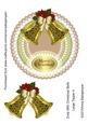 Doily with Christmas Bells Large Topper 4