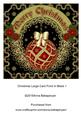 Christmas Large Card Front in Black 1