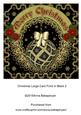 Christmas Large Card Front in Black 2