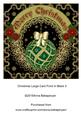 Christmas Large Card Front in Black 3