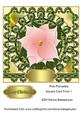 Pink Poinsettia Square Card Front 1