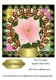 Pink Poinsettia Square Card Front 2