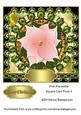 Pink Poinsettia Square Card Front 3