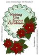 Lovely Christmas Topper with Poinsettias 1