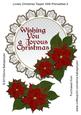 Lovely Christmas Topper with Poinsettias 2