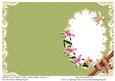 Blank Card with Lilies, Butterflies & Bow 5