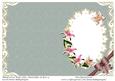 Blank Card with Lilies, Butterflies & Bow 9
