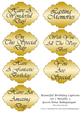 Beautiful Birthday Captions Set 1 Metallic 2