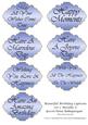 Beautiful Birthday Captions Set 2 Metallic 6