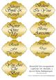 Beautiful Encouragement Captions Set Metallic 2