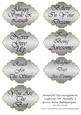 Beautiful Encouragement Captions Set Metallic 5