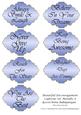 Beautiful Encouragement Captions Set Metallic 6