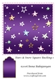 Stars & Snow Square Backing 1