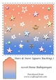 Stars & Snow Square Backing 7