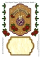 Tag Shaped Topper With Christmas Bauble 2