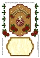 Tag Shaped Topper With Christmas Bauble 3