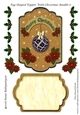 Tag Shaped Topper With Christmas Bauble 6