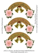 Felices Fiestas Arched Greeting Embellishments With Pink Poinsettias Set 1