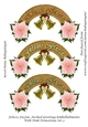 Felices Fiestas Arched Greeting Embellishments With Pink Poinsettias Set 2
