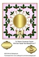 7x7 Blank Christmas Topper With Bon Nadal Text Background 7