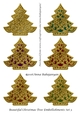 Beautiful Christmas Tree Embellishments Set 3