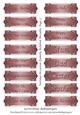 Various Occasion Family Related Metallic Tags 2