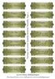 Various Occasion Family Related Metallic Tags 3