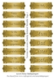 Various Occasion Family Related Metallic Tags 7