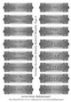 Various Occasion Family Related Metallic Tags 8