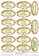 Christmas New Year Greeting Tags in English Spanish Catalan German and Russian Set 7
