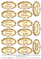 Christmas New Year Greeting Tags in English Spanish Catalan German and Russian Set 8