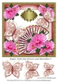 Topper With Fan Flowers and Butterflies 6