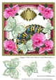 Topper With Fan Flowers and Butterflies 12