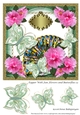Topper With Fan Flowers and Butterflies 13