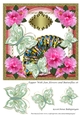 Topper With Fan Flowers and Butterflies 16