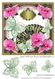 Topper With Fan Flowers and Butterflies 17
