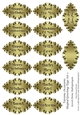 Various Occasions Shaped Greeting Tags Set 1