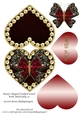 Heart Shaped Folded Card With Butterfly 10